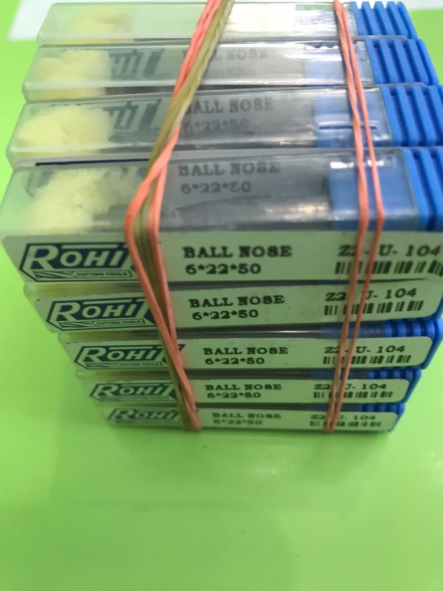 BALL END MILL -DAO CẦU CARBIDE R3-D6 (6x22x50)